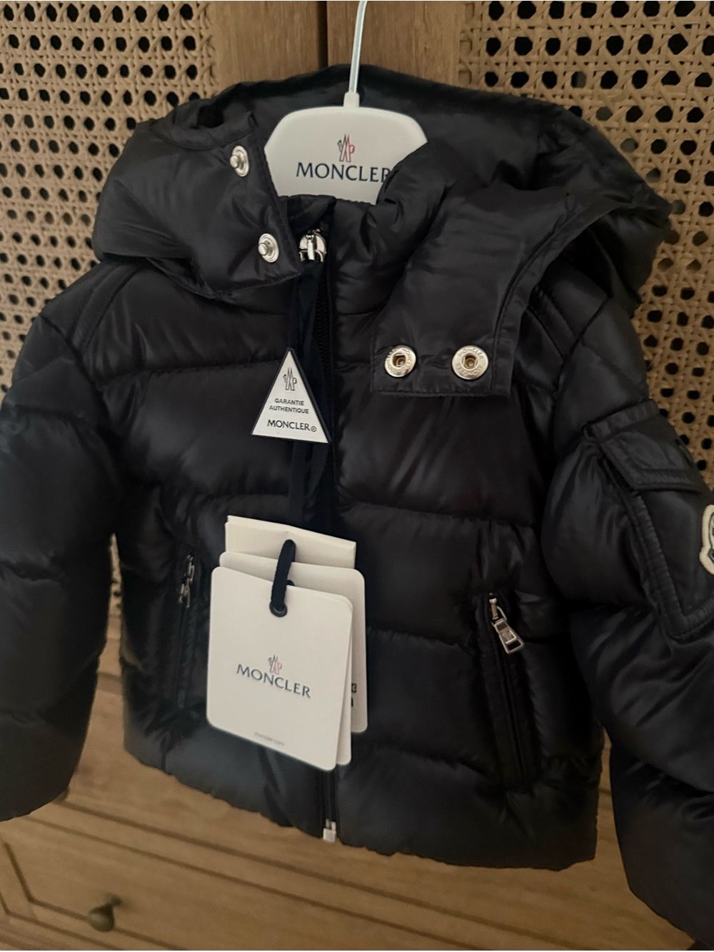 Moncler Dark Blue Puffer Jacket - Kids